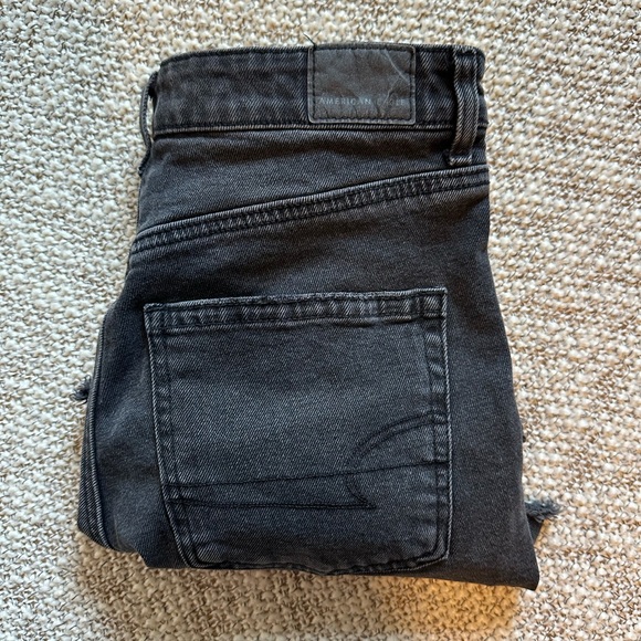 American Eagle Outfitters Black Jean Shorts - Picture 1 of 4